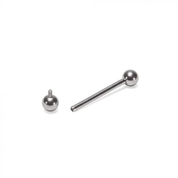 Jewelry Titanium Hypoallergenic Straight Barbell Stud 18 Gauge 14